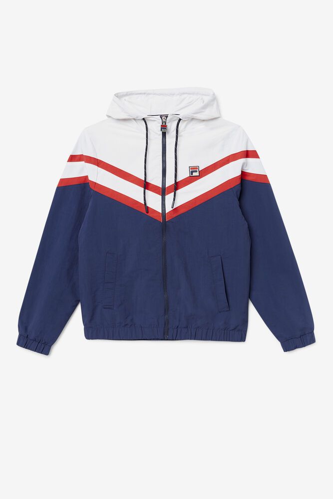 Fila Jacket Mens Navy - Rugger Lightweight - Philippines 6024731-NS